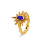 Lapis lazuli star fingertip ring by Ottoman Hands